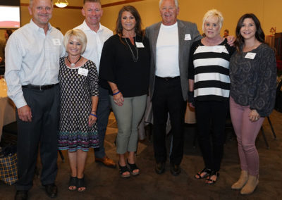 Markley Motors received UCHealth Northern Colorado Foundation’s 2019 Vitalitarian Award at the Celebration of Caring event, Sept. 26, 2019, at the Drake Centre in Fort Collins. Markley family members (from left): Gregg DeGroot, Cindy DeGroot, Eric Baumgart, Carrie Baumgart, Doug Markley, Cathy Markley and Ashlee Giro.